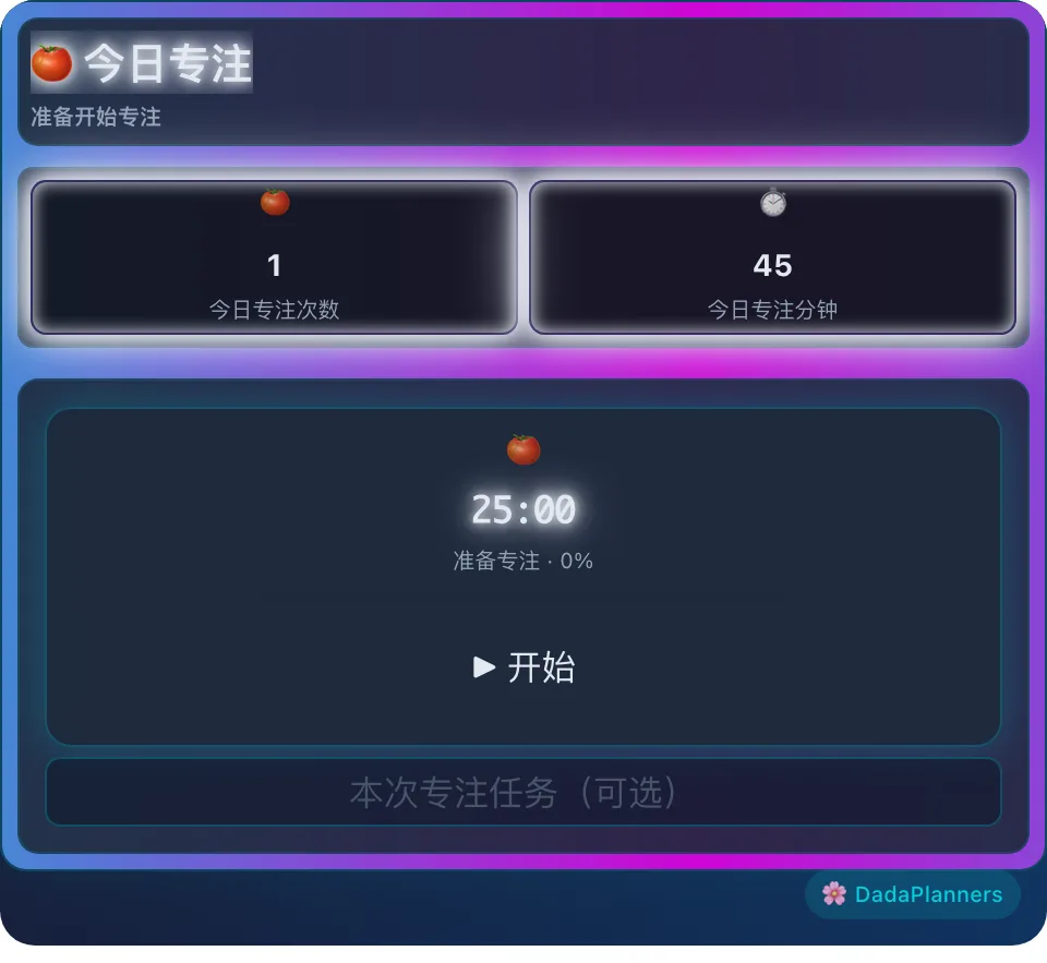 今日专注